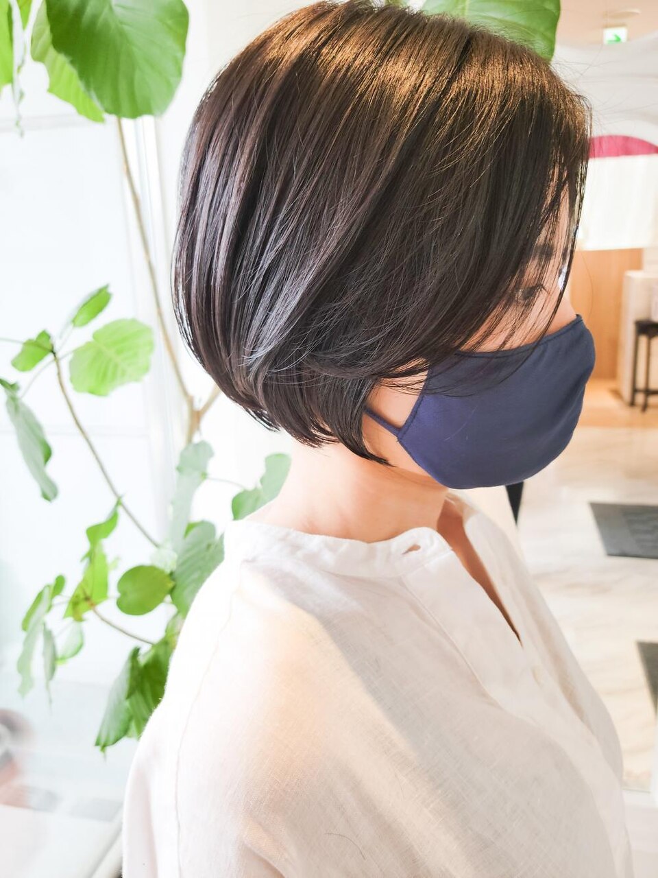 ❤ 高品質 全人毛100% 広範囲人工皮膚 ストレート 自然黒　ショートボブ❤ 小顔 黒髪 ショート ショートボブ×GRAFF hair×本田 重人×479719