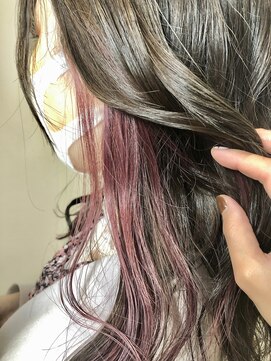 ルー(loup) イヤリングカラー/ピンクパープル/ブリーチ/福岡/天神/大名