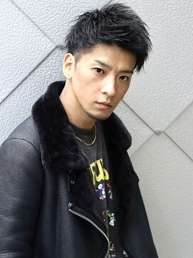 ベーア メロー(Bar mellow) 刈り上げツーブロック黒髪ジェットモヒカン