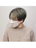 前下がり ハンサムショート