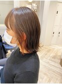 インナーカラー  ×   外ハネボブ