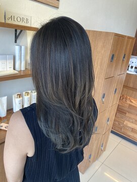 アレーズ ヘアー プロデュース(al'aise hair produce) 涼しげブルー×ハイレイヤースタイル