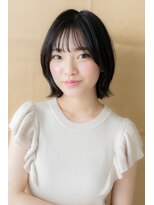 カバーヘア ブリス 北浦和(COVER HAIR bliss) シースルーバング黒髪美髪外ハネボブウルフY北浦和20代30代40代