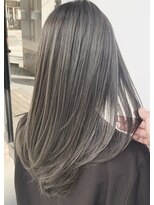ホヌア(hoNua.) 【hoNua.】カーキグレージュ 透明感カラー外国人風 20代30代40代