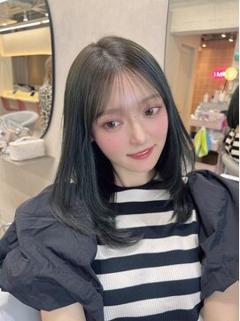 ラルムバイシー 新宿(LARME by Sea) ☆韓国レイヤーカット×オリーブグレージュ☆