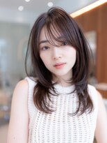 ハバナ 新宿(HAVANA)&nbsp;20代30代大人かわいいレイヤーカットグレージュカラー小顔前髪