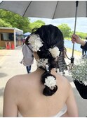ゆるふわ編みおろし ブライダル 前撮り撮影 茨城 水戸