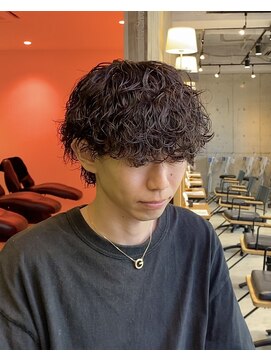 ロロネー 池田(Lolonois) 波巻きスパイラルパーママッシュウルフ無造作パーマツイスト