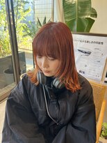 コスタエストオブリシェール(COSTA EST of RICHAIR) 顔周りレイヤーとアプリコットカラー