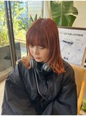 顔周りレイヤーとアプリコットカラー