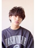 MEN'S HAIR センターパートマッシュウルフ