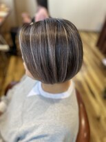 ヘアー キューブ フィール 都町店(hair cube feel)&nbsp;ショートハイライト