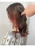 インナーイヤリングピンクアッシュカールセミディ成増地下鉄成増