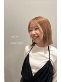 切りっぱなしボブ/顔周りレイヤー/前髪/原宿神宮前