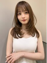 ラメール(MAISON LA MER)&nbsp;【NATSUKI】レイヤーカット.ウェットヘア.オリーブベージュ