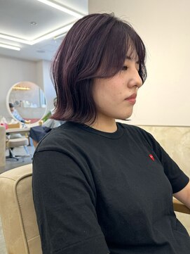 サンド 鹿児島中央(sand) @ayumi.sand  ボブ　ラベンダー