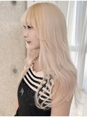 ホワイトカラー×シールエクステでロングに☆天神