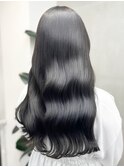 20代30代グレージュ髪質改善カラー韓国ヘア透明感暗髪ブラック