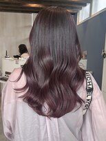 プラス ファースト ヘア(Plus 1st)&nbsp;ボルドーピンク×ピンクブラウン×韓国ウェーブ
