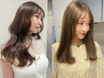LYFE　髪質改善トリートメント/透明感カラー