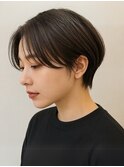 20代30代40代　前髪なし　ハンサムショート　くびれショート