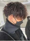 シャドウパーマメンズカットスパイラルパーマツイスパ波巻き