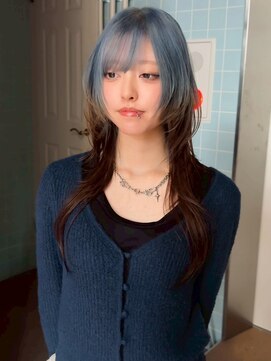 クペウ ローウェン(cope'u ROWEN) 渋谷/ウルフカット デザインカラー ルーツカラー エンドカラー