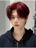 【永田】ヨンジュン風レッドブラウンカシスレッド