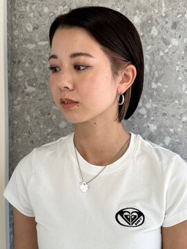 サンク 原宿 表参道(cinq) ショートボブと相性の良いインナーカラー