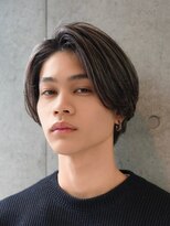 トゥイン 八王子(TWIN)&nbsp;メンズパーマフェザーパーマサーフカールブルーブラック