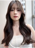 【MINX】顔まわり似合わせカット＋暗めカラーロング_銀座
