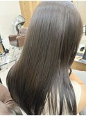 艶髪ロングナチュラルストレート暗髪美髪髪質改善ヘア
