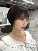 【透け感バング】小顔効果叶える顔まわり×ショートヘア