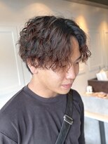 ビアンコ(bianco produce by L'Aube)&nbsp;シャドウパーマ 波巻き ツイストスパイラルセンターパート