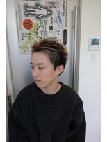 ウーズ ハラジュク(Ooze.HARAJUKU) ハッシュカットグレージュデザインカラーツートーンカラー原宿