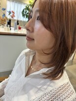 フルール(fleur) レイヤースタイル アプリコットカラー ウルトワ髪質改善