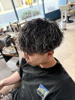 チェリーコーク ウブ(CHERRY COKE ubu) "ホワイトメッシュ×波巻きパーマ"