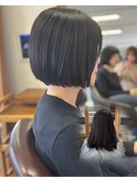ヘアホスピタル ファニーフェイス(HAIR HOSPITAL funny face)&nbsp;切りっぱなしボブ/大人ボブ/小顔【倉敷/ボブ】
