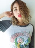 Hot Lip☆抜け感クール 波ウェーブミディアム