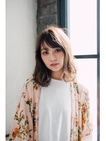 デジャヴヘアー 西千葉(Dejave hair) ダスティセピアベージュ毛先パーマウォーターフォール