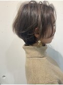 くせ毛ショート ミルクティカラー【OAKあざみ野】