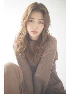 ソワン ドゥ ブレス 立花店(soin de brace) 大人暖色系カラーxセンターパート/ココアベージュ