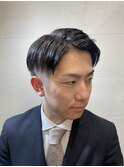 ツーブロック七三パート