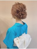 ゆるふわシニヨン/20代30代人気スタイル/浴衣ヘアセット