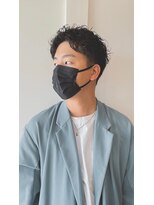 TJ天気予報 1mm江南店 メンズ★スパイラル×アップバング
