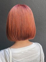 セピアージュ シス(hair beauty clinic salon Sepiage six)&nbsp;【Sepiage　成増店】サーモンピンク×ミニボブ