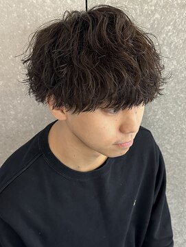 ニアウ 高崎店(Niau) 波巻きスパイラルパーマメンズマッシュメンズパーマ高崎市群馬県