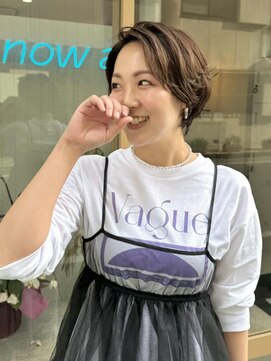 ナウアズ(now as.) 大人可愛いニュアンスショート【向】