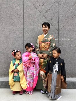 美容室　ベルモードの写真/【水沢】七五三・成人式ご予約受付中♪お得なクーポンあり◎お子様のカット～特別な日の着付けまでお任せ！