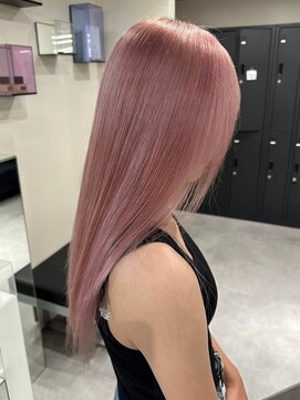 ベレーザ 渋谷(BELEZA) 9197シルキーグレーベージュベビーピンク艶髪ハイトーンカラー